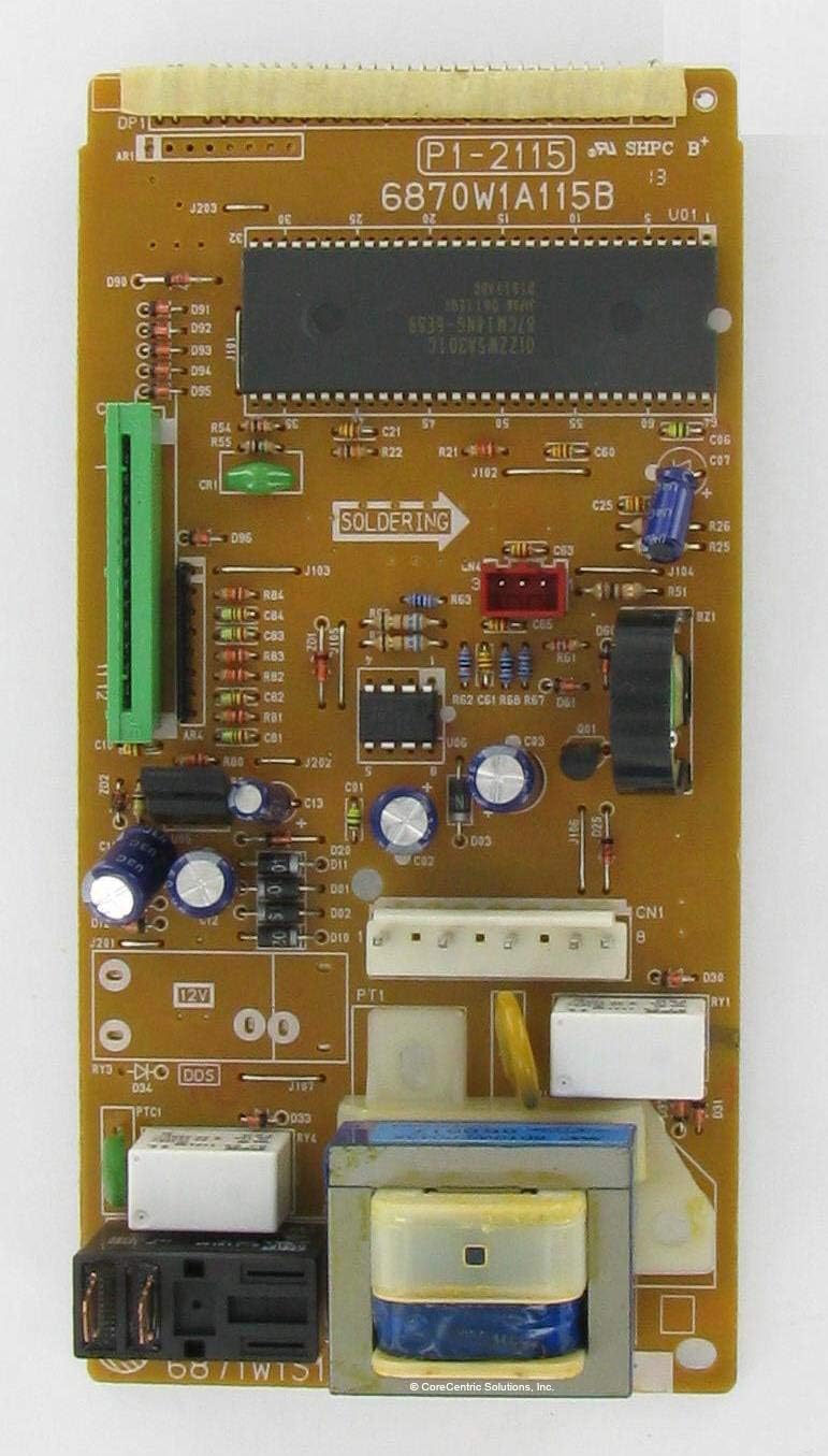 CoreCentric Remanufactured Microwave Power Control Board Replacement for LG 6871W1S115X