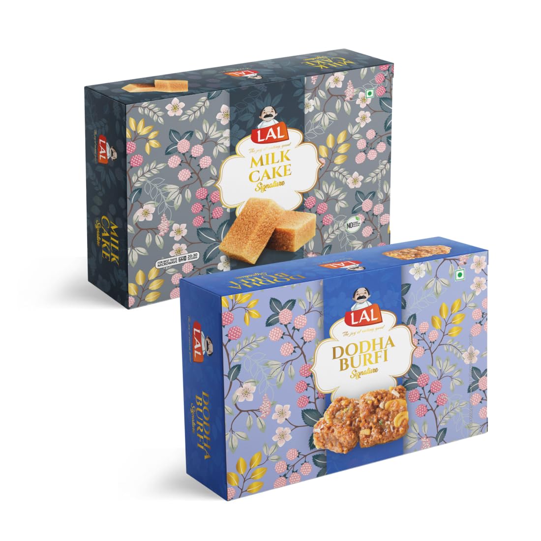 Lal Sweets Combo Pack of Milk Cake Premium 400g & Dodha Burfi 400g | Festive Gift Hamper | Festive Sweets | Sweets Gift | Desi Cow Ghee Sweet | Mithai Box