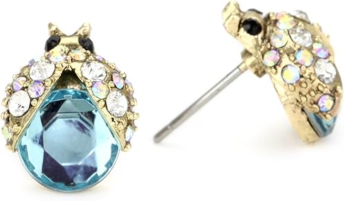 Betsey Johnson Pendientes de cristal Bug, Vidrio