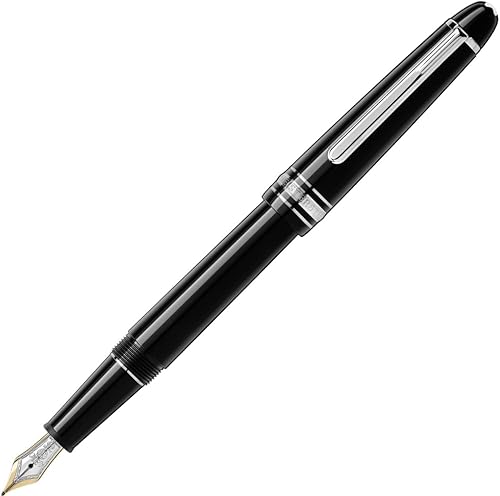 MONTBLANC 145-Meisterstuck Classique Platinum - Pluma estilográfica punta mediana 106522