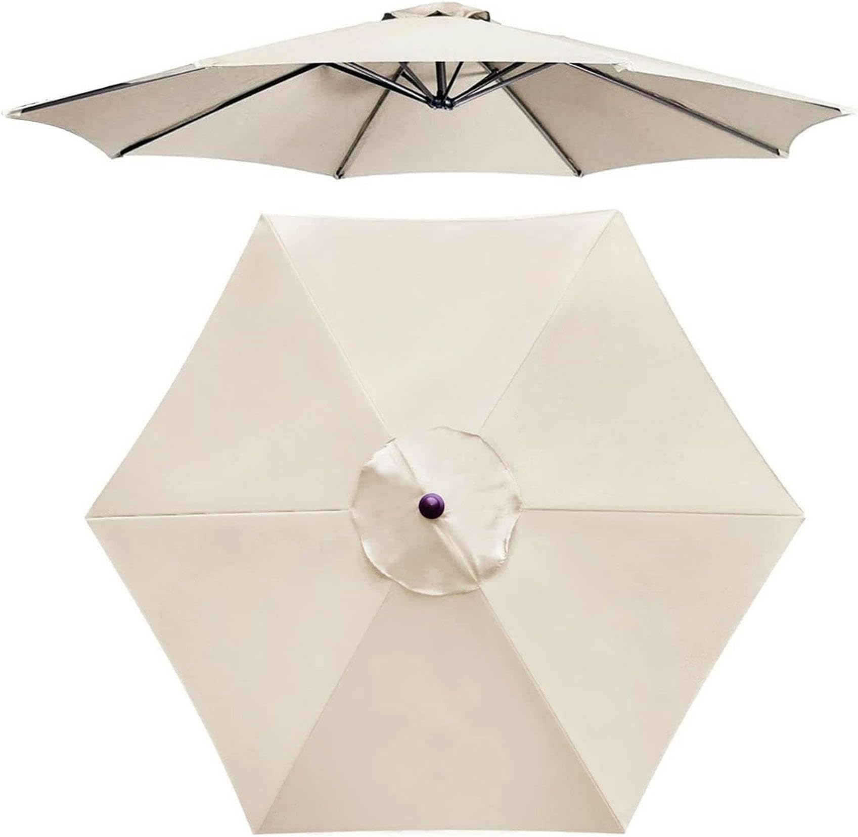 Cubierta de toldo de reemplazo para sombrilla de jardin y mesa de terraza