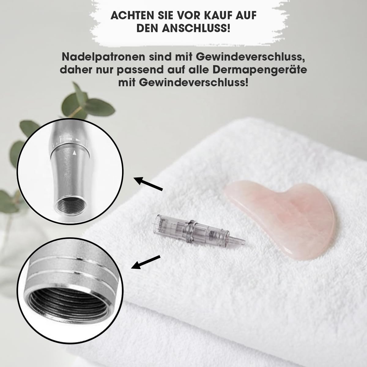 P-Beauty | uniwersalne wymienne wkłady igłowe do gwintów dermapen | technologia mikroigieł do odnowy skóry | nadają się do wszystkich elektrycznych długopisów z gwintem Derma | różne warianty pinów |