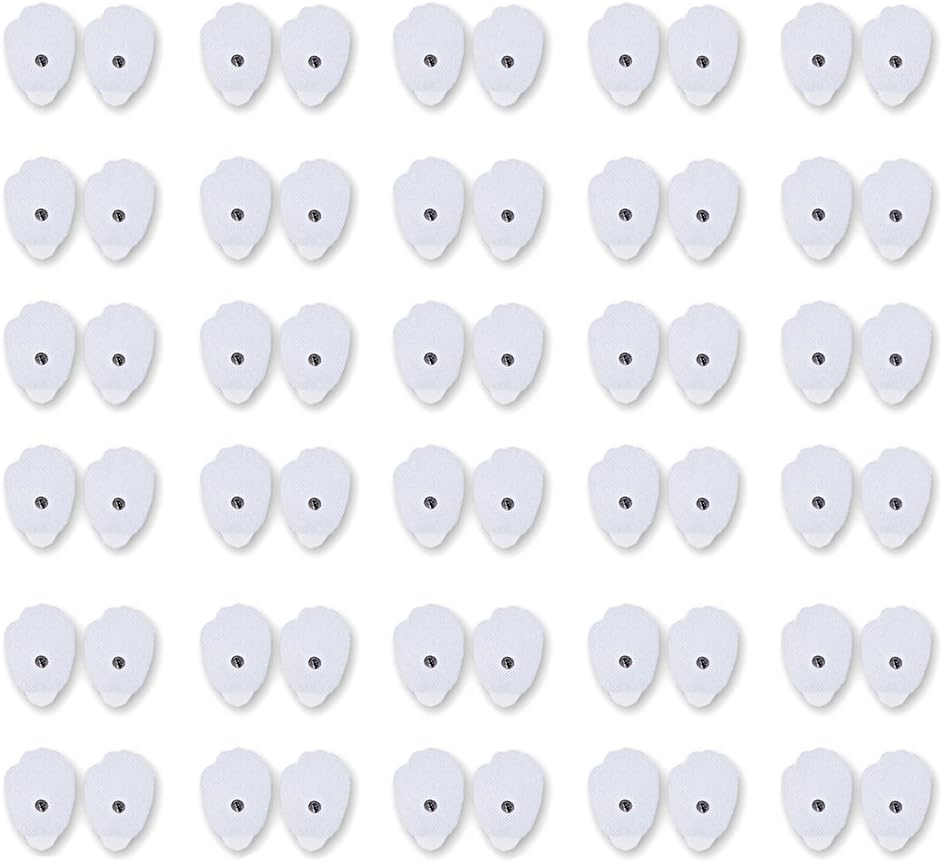 NueMedics Premium Quality Large Replacement Pads for TENS Units - 30 Pairs of Snap TENS Unit Electrodes (60 TENS Unit Pads)