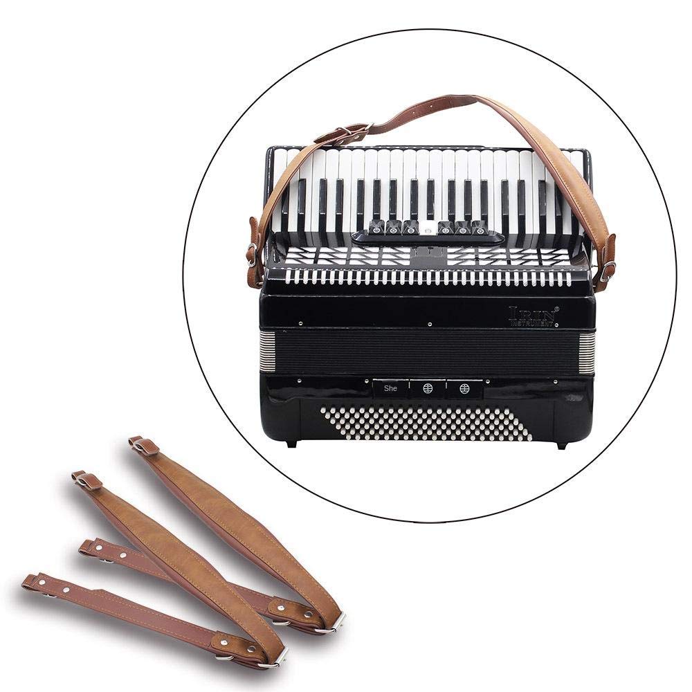 Bandoulière accordéon en cuir véritable imperméable Marron