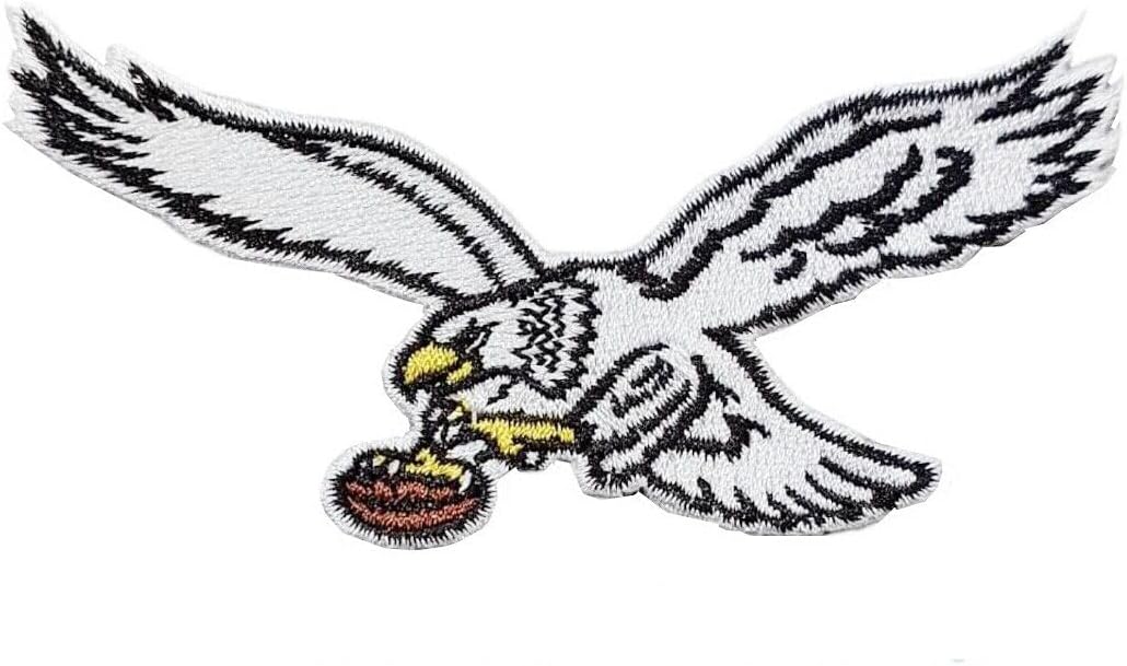 Smc Store White Eagle Rugby whFans White Philadelphia Fly Eagles Logo Patch Embroidery American Football Fan Favorite Team Iron On Sew On Embroidered Patch