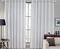 Cortina Tecido Blackout Corta Luz 80% para Sala, Quarto e Escritório 2,70 X 2,30m (Branco Gelo)