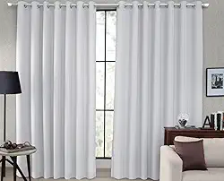 Cortina Tecido Blackout Blecaute Corta Luz Sala Quarto 80% 4,00 X 2,60m (Branco Gelo)