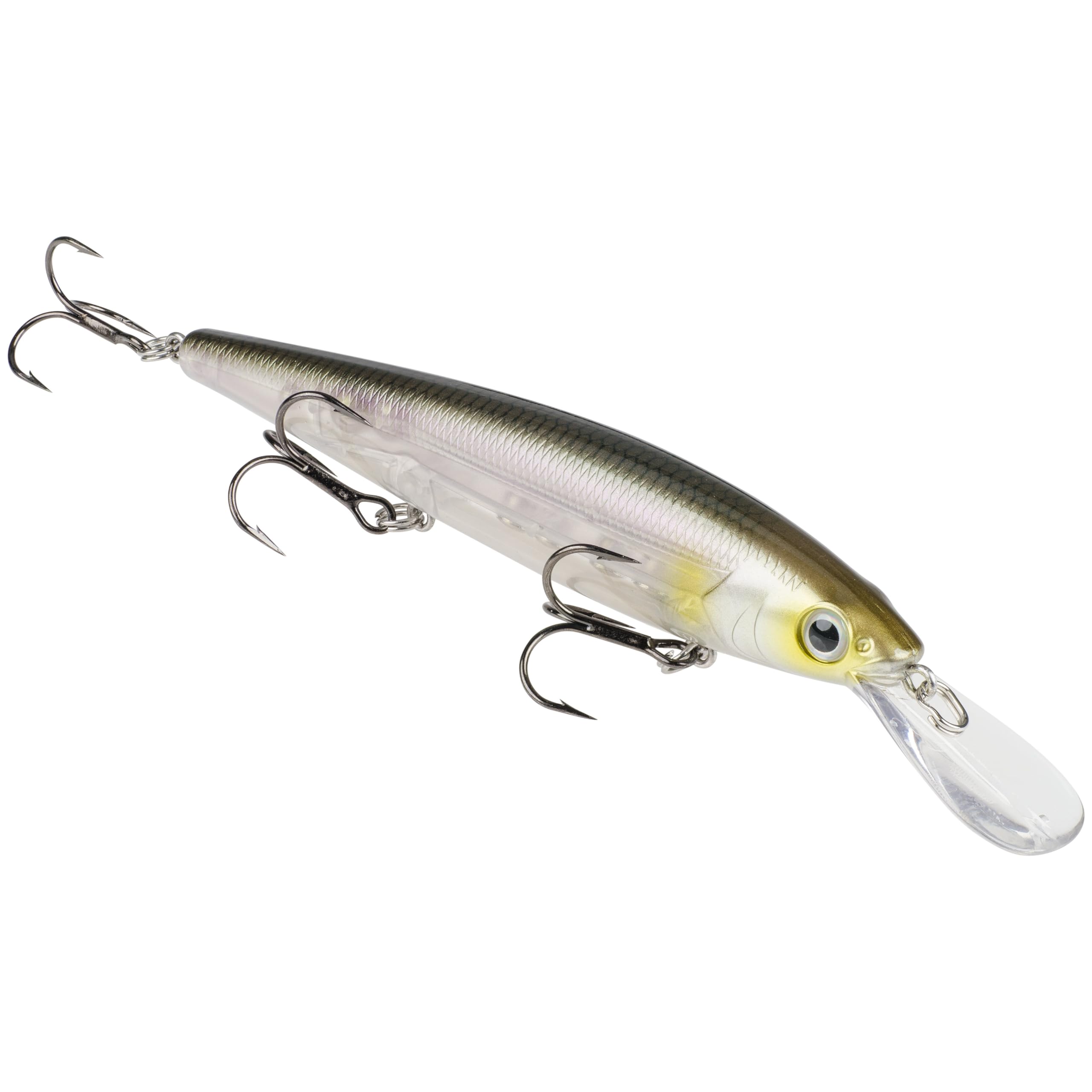 Strike King (HCKVDJ300D-684) KVD Deep Jerkbait 3-Hook Fishing Lure, 684 - Clearwater Minnow, 3/5 oz, 4.75