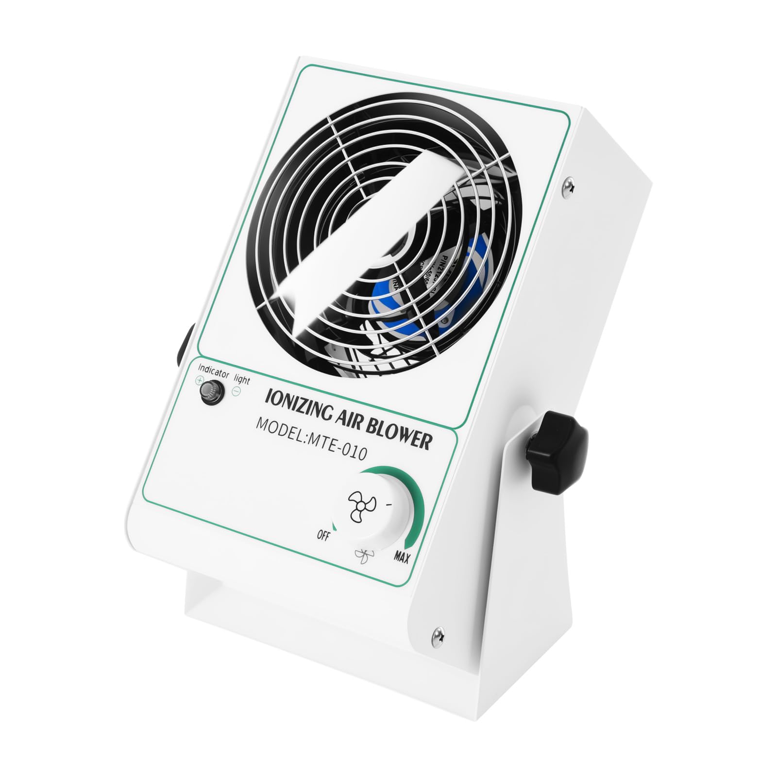 DEIGEHJRE Air Blower, 25W Anti-Static Ionizer Fan ESD With Cleaning Brush,Five-Blade Fan & Copper Bracket,Airflow 45-110 Cfm For Households, Production Lines, Assembly Lines