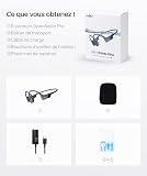 SHOKZ OpenSwim Pro Bone Conduction Sports Headphones, IP68 Waterproof Open-Ear Wireless Earphones with Bluetooth 5.4, 32GB of MP3 Storage, Noise Cancelling Mics, 9h Playtime for Running, Swimming-Grey - 11