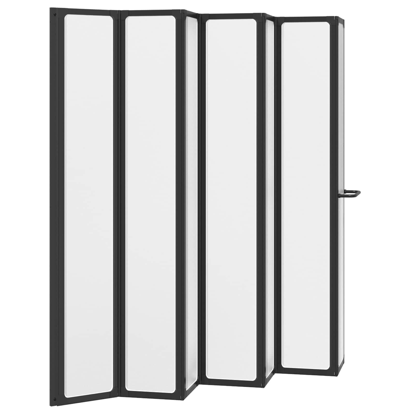 Mampara de ducha plegable de aluminio, 168 x 140 cm, antisalpicaduras para bañera, diseño que ahorra espacio