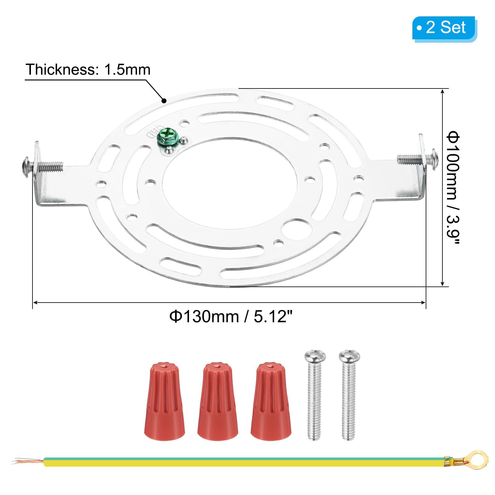 TOP-VIGOR 2Sets Universal Light Fixture Mounting Bracket Kit - Image 2