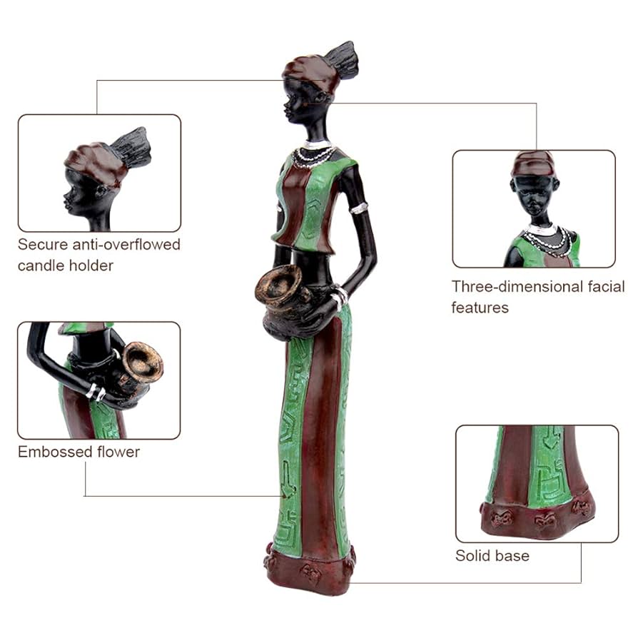 Amazon.com: CYYKDA 3PACK Vintage African Statue. Hand