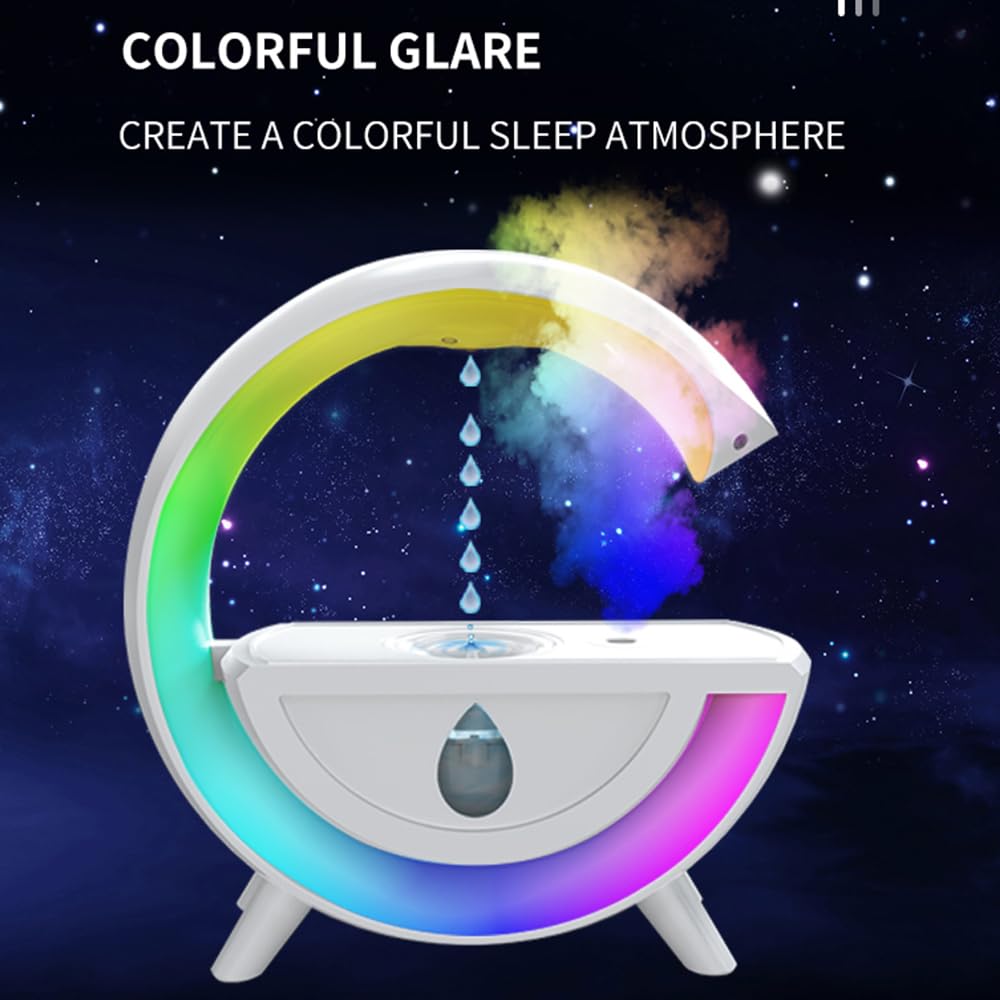 Umidificatore Anti- Design Cool Mist Umidificatori Interruttore integrato 350ml Luci abbaglianti di grande capacità Spegnimento veloce Umidificazione Velocità Baby