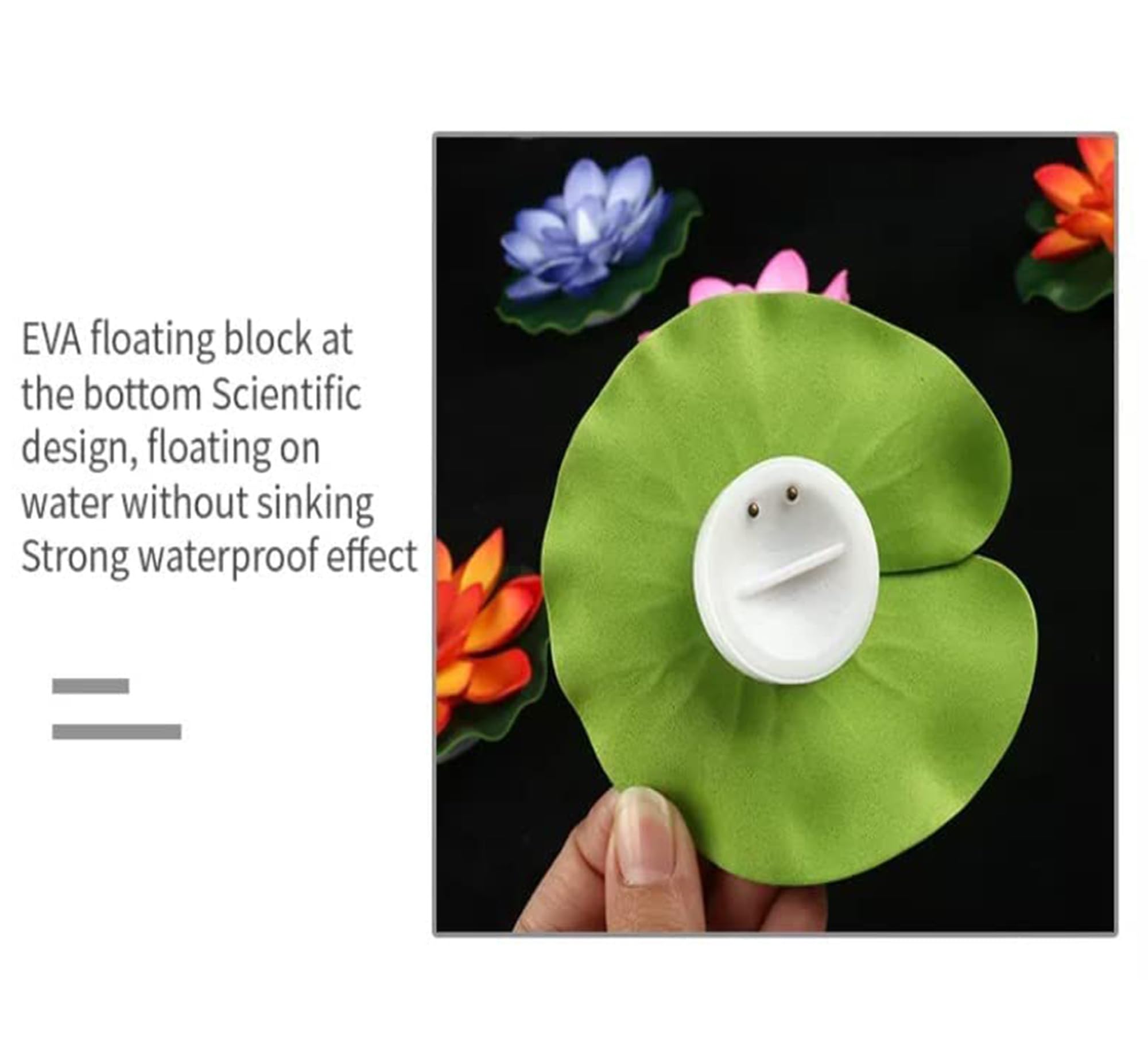 BIRMON Floating Candle Night Lighting Bath Wedding Lamp | Waterproof Lotus Romantic Beautiful Water Sensor Diya LED Candles for Home Decoration | Diwali Gift I Flower Water Light Diya (Pack of 6) - Image 4 thumbnail