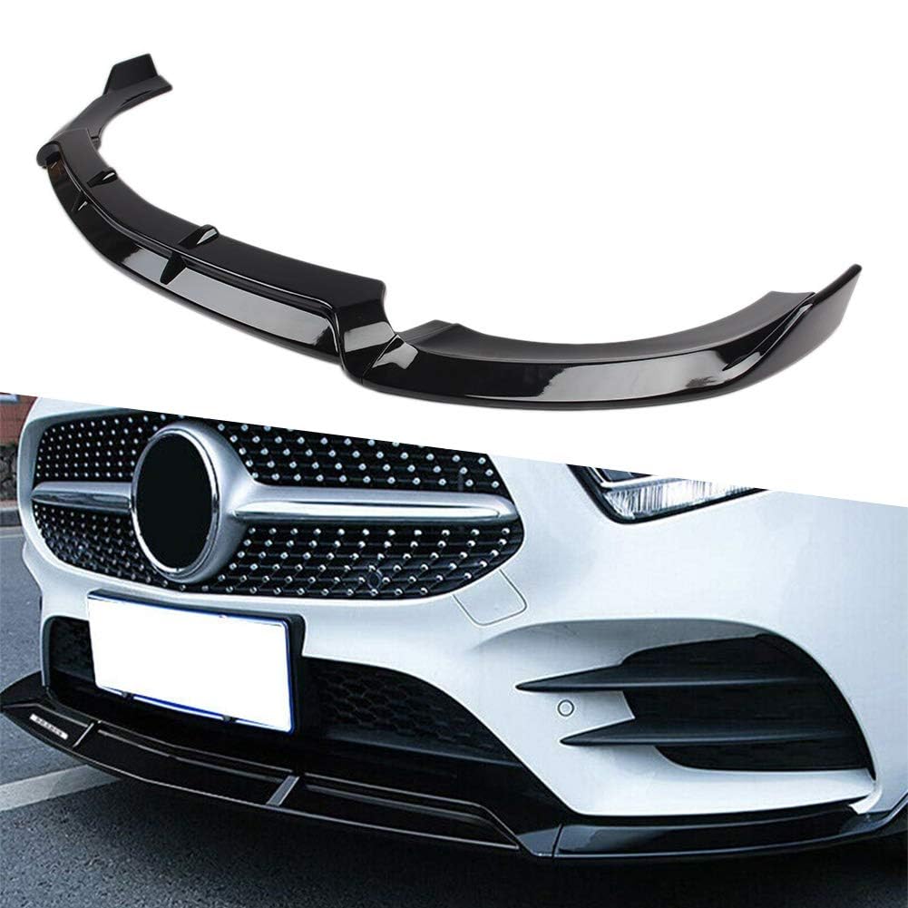 Auto Frontlippe Frontspoiler für Mercedes Benz W213 E-Class 2016-2019, Auto Frontspoilerlippe Splitter Frontschürze Lip Splitter Diffusor-Spoiler Body Kits
