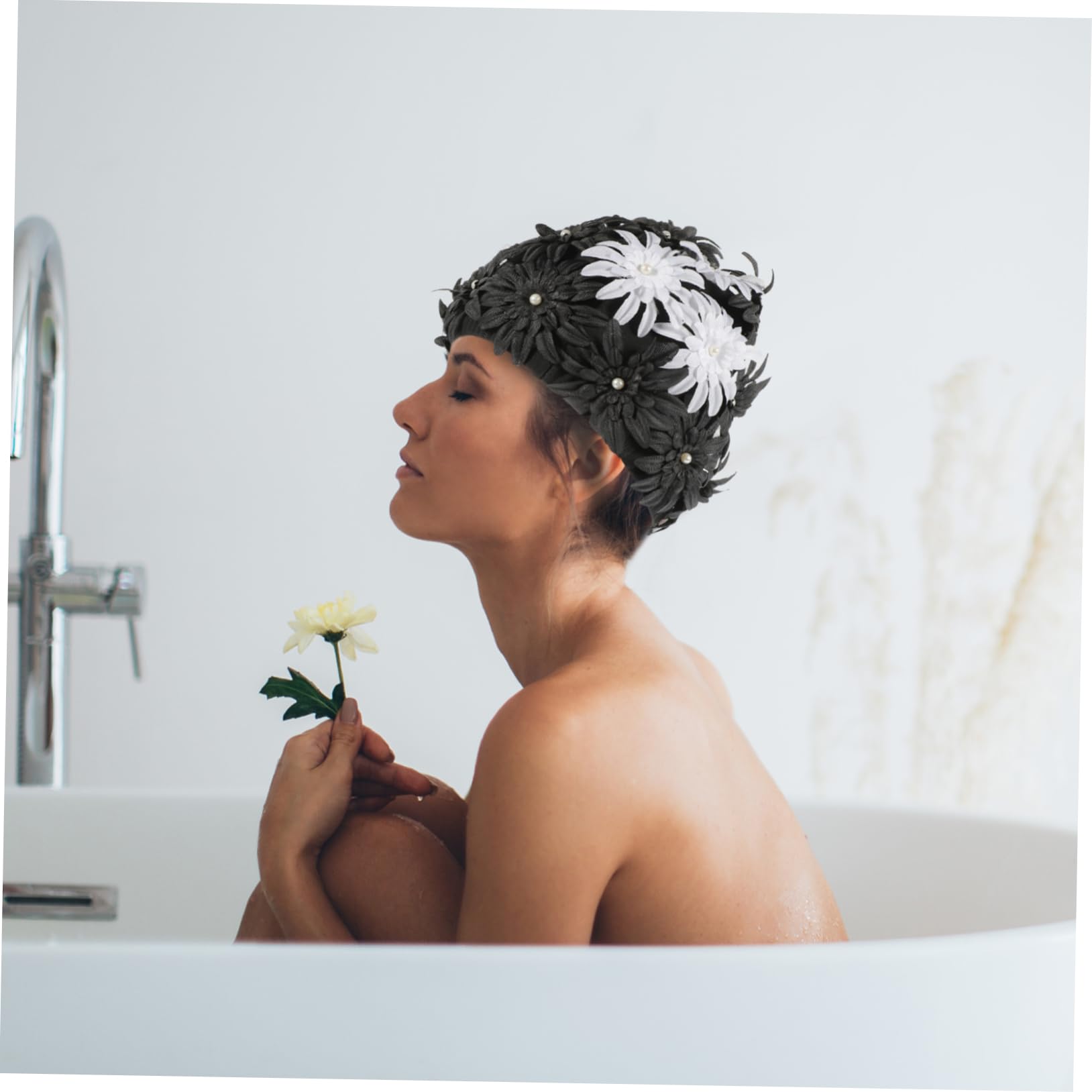 UPKOCH Gorro de baño Adulto Malla Tela Gorro de natación para Gorro de Natacion Mujer Gorro Natacion Gorro de baño de Damas Sombreros de natación Resistentes al Desgaste Brocado