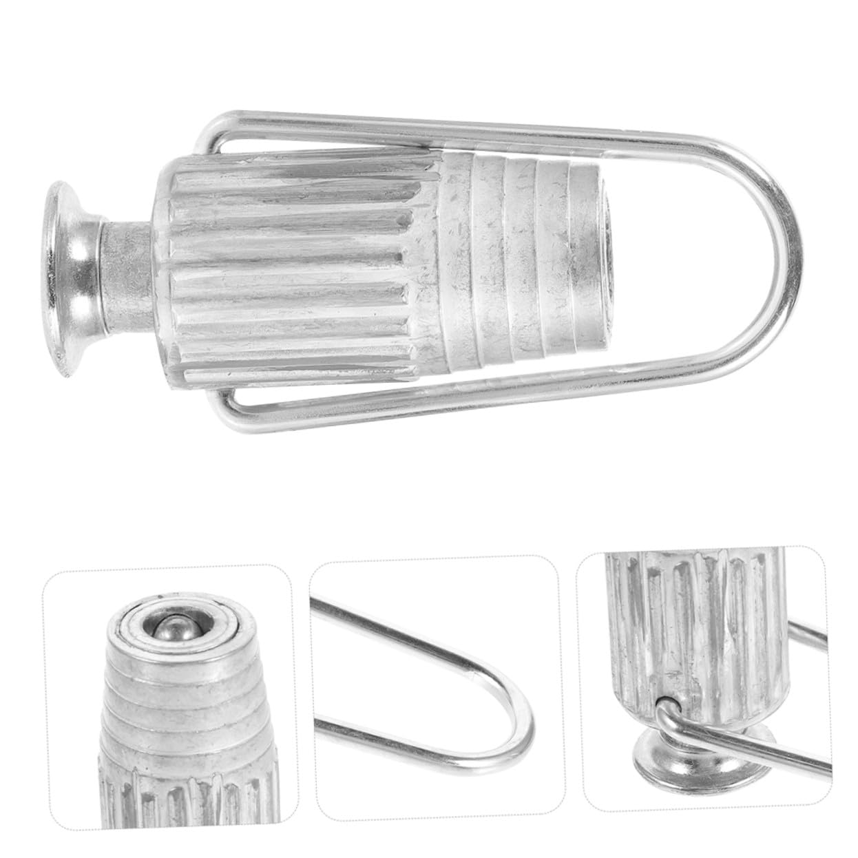 Gadpiparty 5stücke Wäscheleinenspanner aus Aluminium Drahtklemme für Wäscheleinen Leinenspanner zum Einfachen Befestigen im Garten Balkon Metall-wäscheleinespanner für Outdoor-nutzung