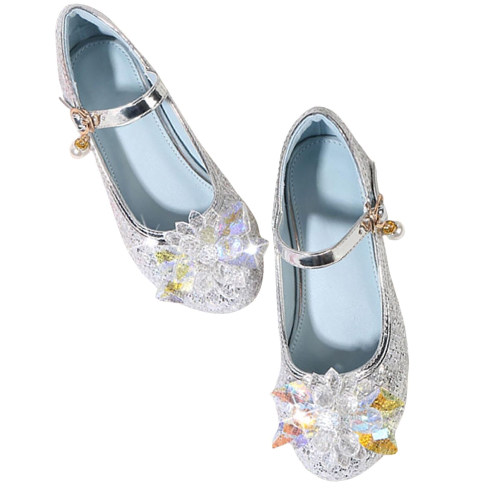 Chaussure Talon Enfant Princesse Fille Ballerine Paillettes Papillon Danser Date d'anniversaire Fête Mariage Noël Carnaval