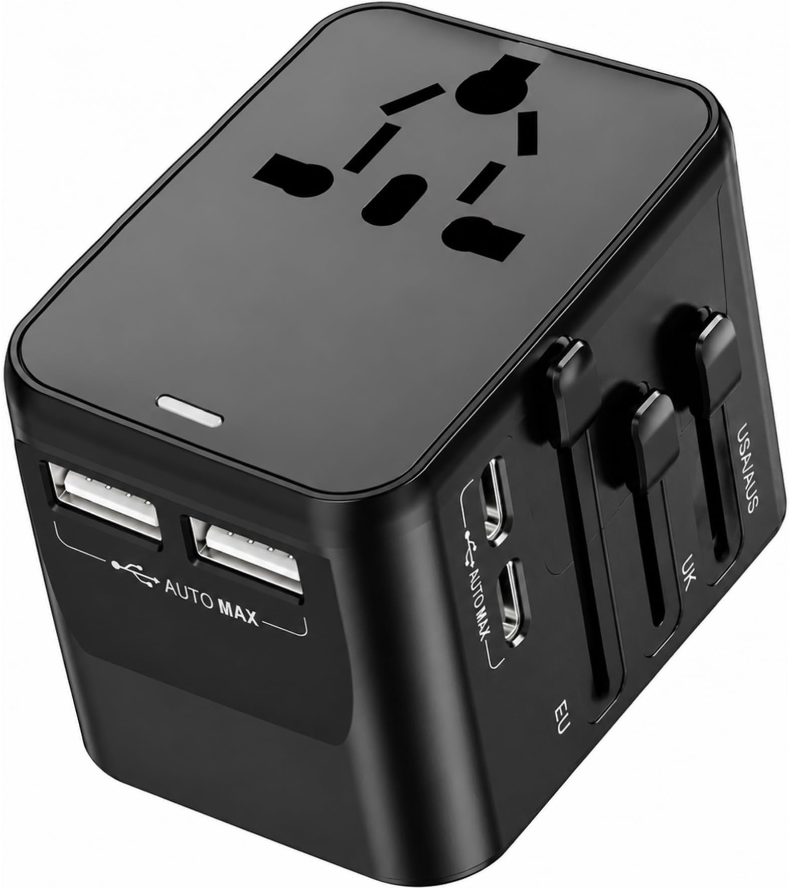 VAMAPOWO Adattatore Universale da Viaggio con 2 USB-C e 2 USB-A (PD 20W) — immagine 10 di 14