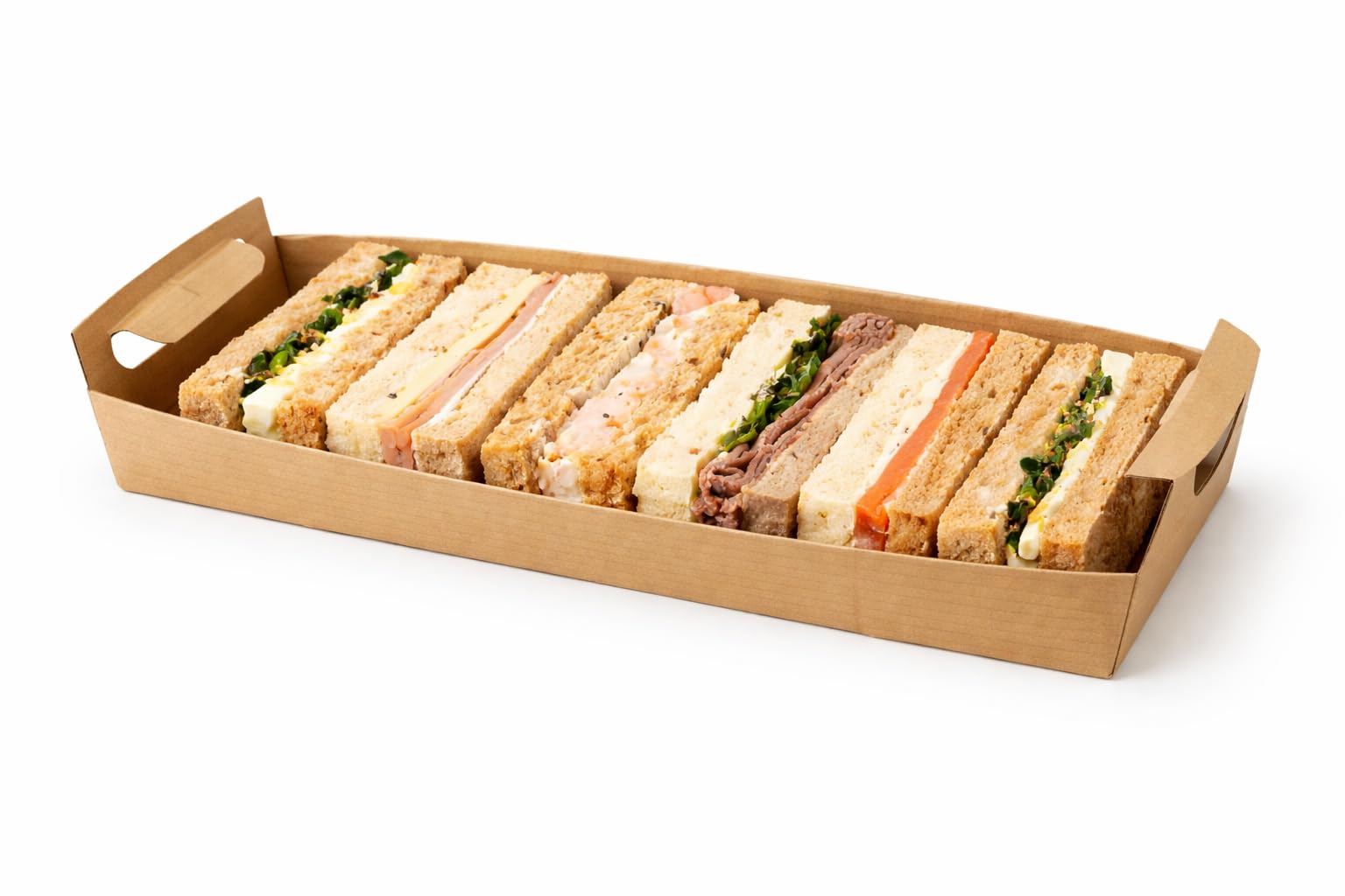 PACKNWOOD Bandeja de cartón kraft con asas Ø39 cm - Pack 50