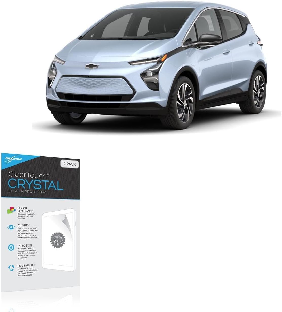 BoxWave Screen Protector Compatible with Chevrolet 2024 Bolt EUV Display (10.2 in) - ClearTouch Crystal (2-Pack), HD Film Skin - Shields from Scratches