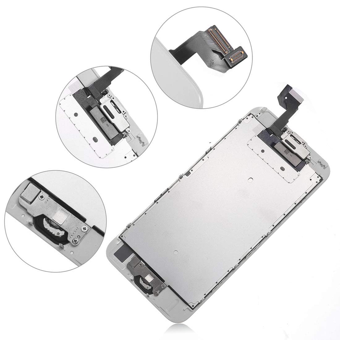 iPhone6s フロント液晶パネル 白6枚 Amazon.co.jp: SZM iPhone6S 修理交換用フロントパネルセット