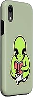 Vista 18 de iPhone 15 Pro Max Alien Reading A Book Case