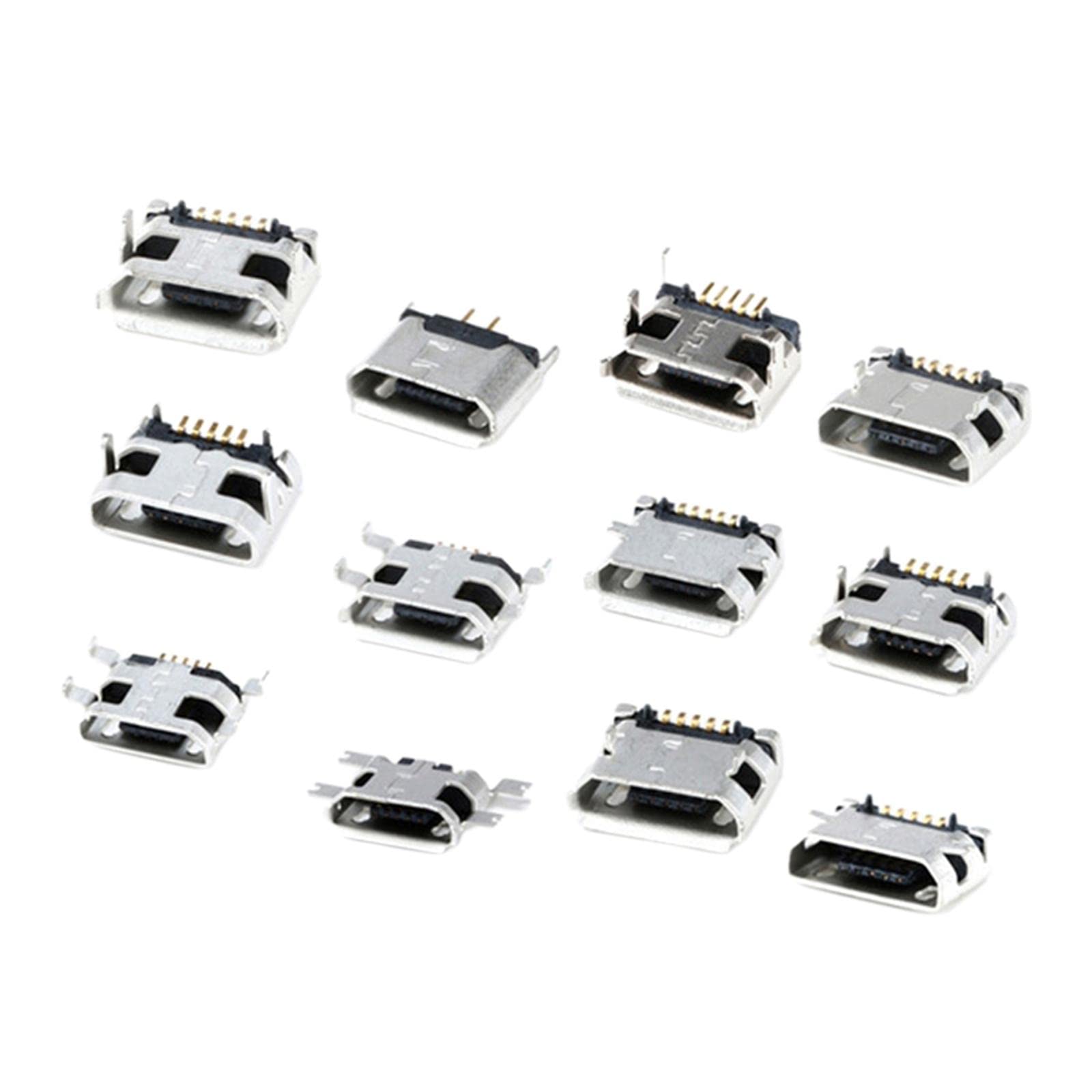 ATORSE Micro USB 5Pin Female Socket Connector Port 12 models each 1pc-image-13