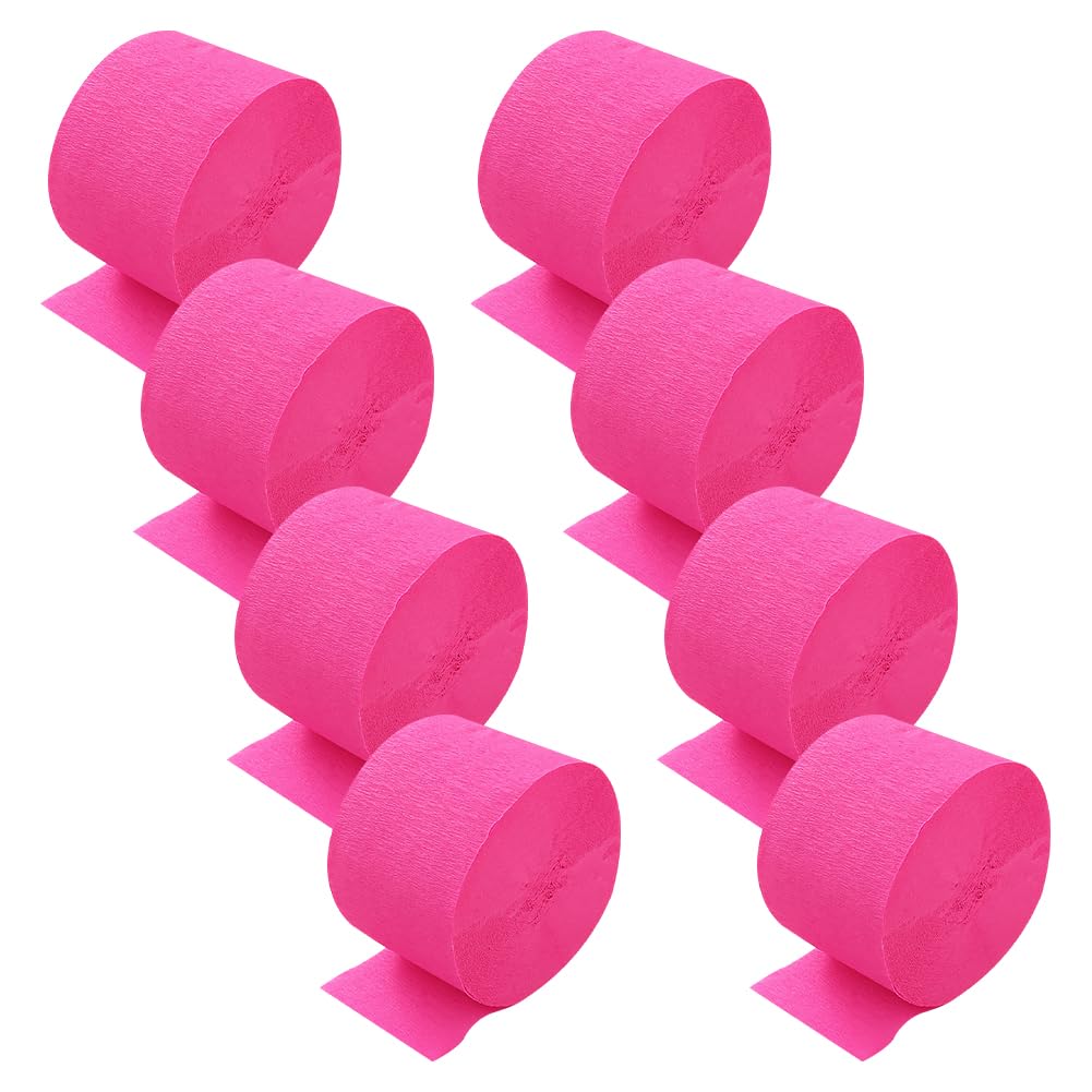 8 Rollen Krepppapier-Luftschlangen Pastellfarben – Partydekoration Für Geburtstag, Hochzeit & Baby-Shower