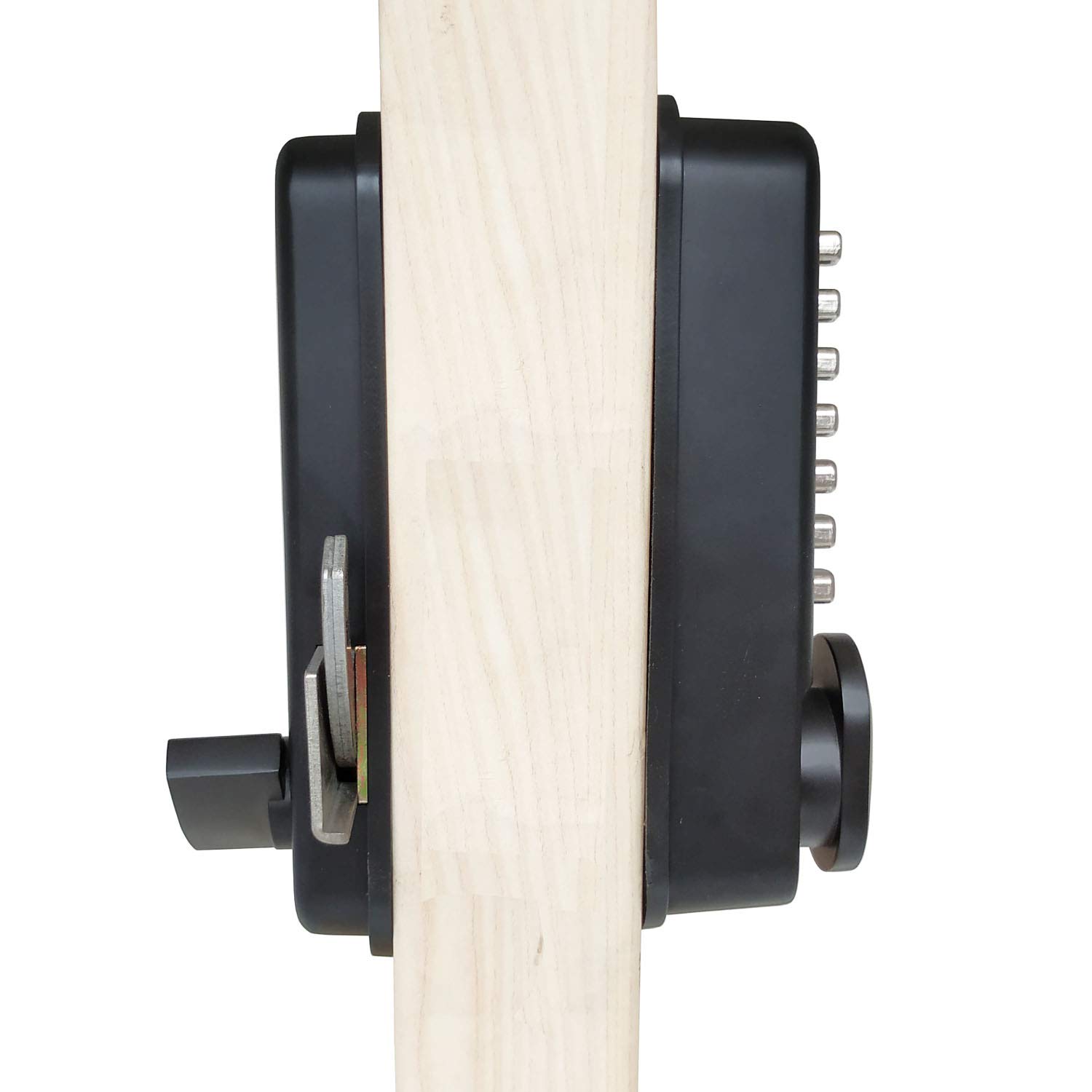 serrure de porte coulissante numérique à code facile,Sans clé (Noir)
