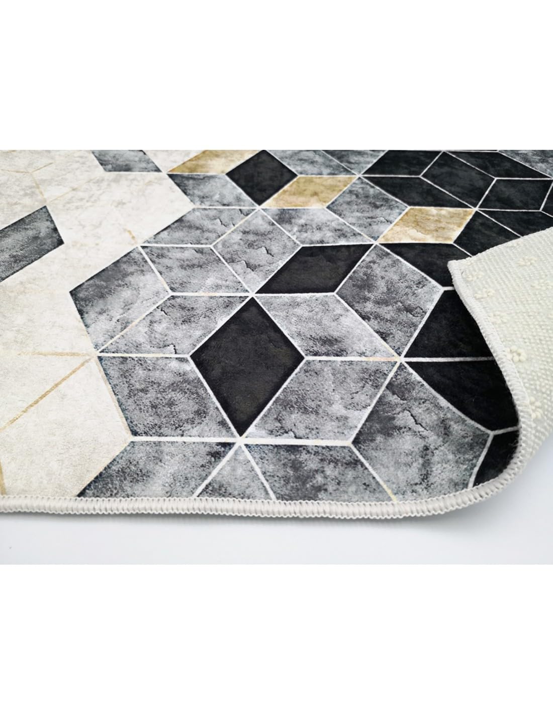 Mani Textile Tapis Luxe Noir 80x150m