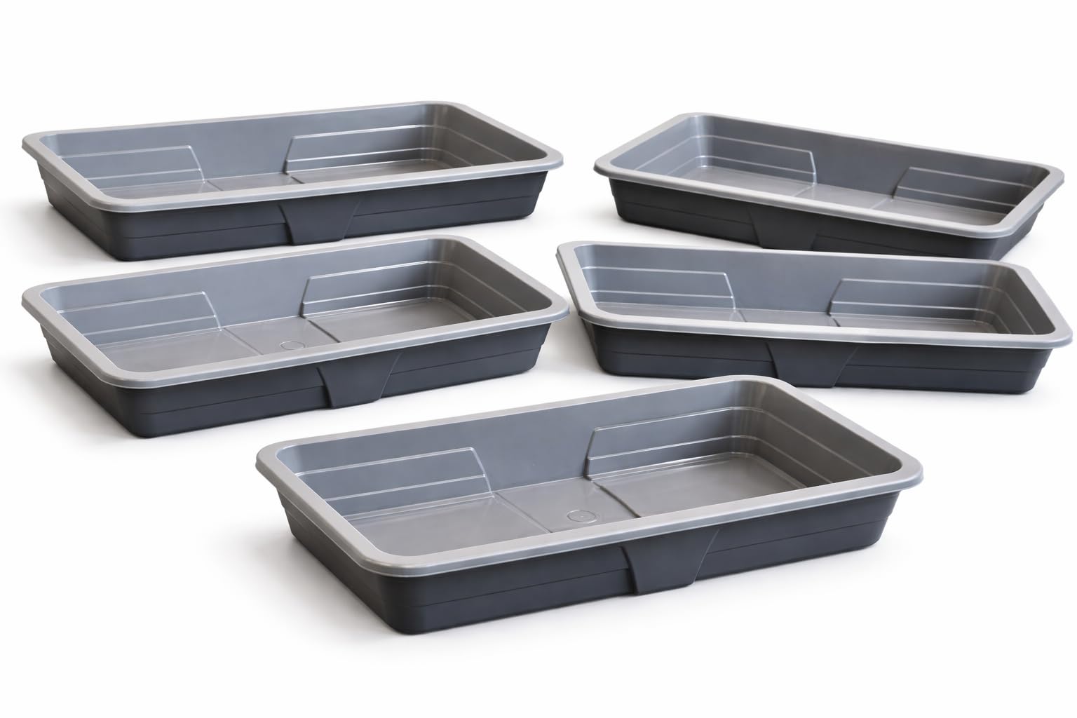 Tamersgifts Grey Propagator Lids Gravel Tray Seed Trays Small Medium (5 Plastic Gravel Tray Medium 38Cm)