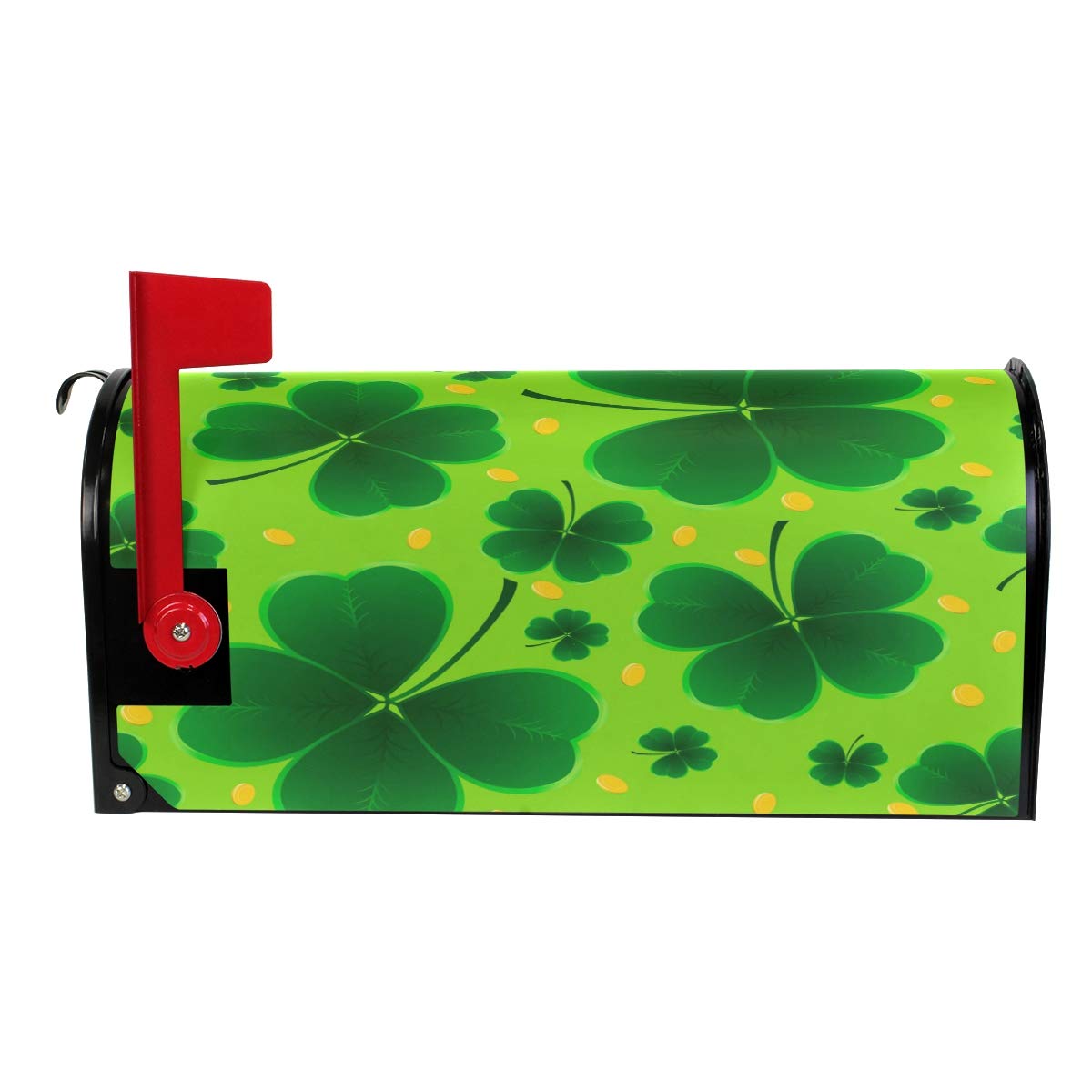 WOOR St Patricks Day Magnetic Mailbox Cover Oversized for Garden Yard Outdoor Decorations-25.5