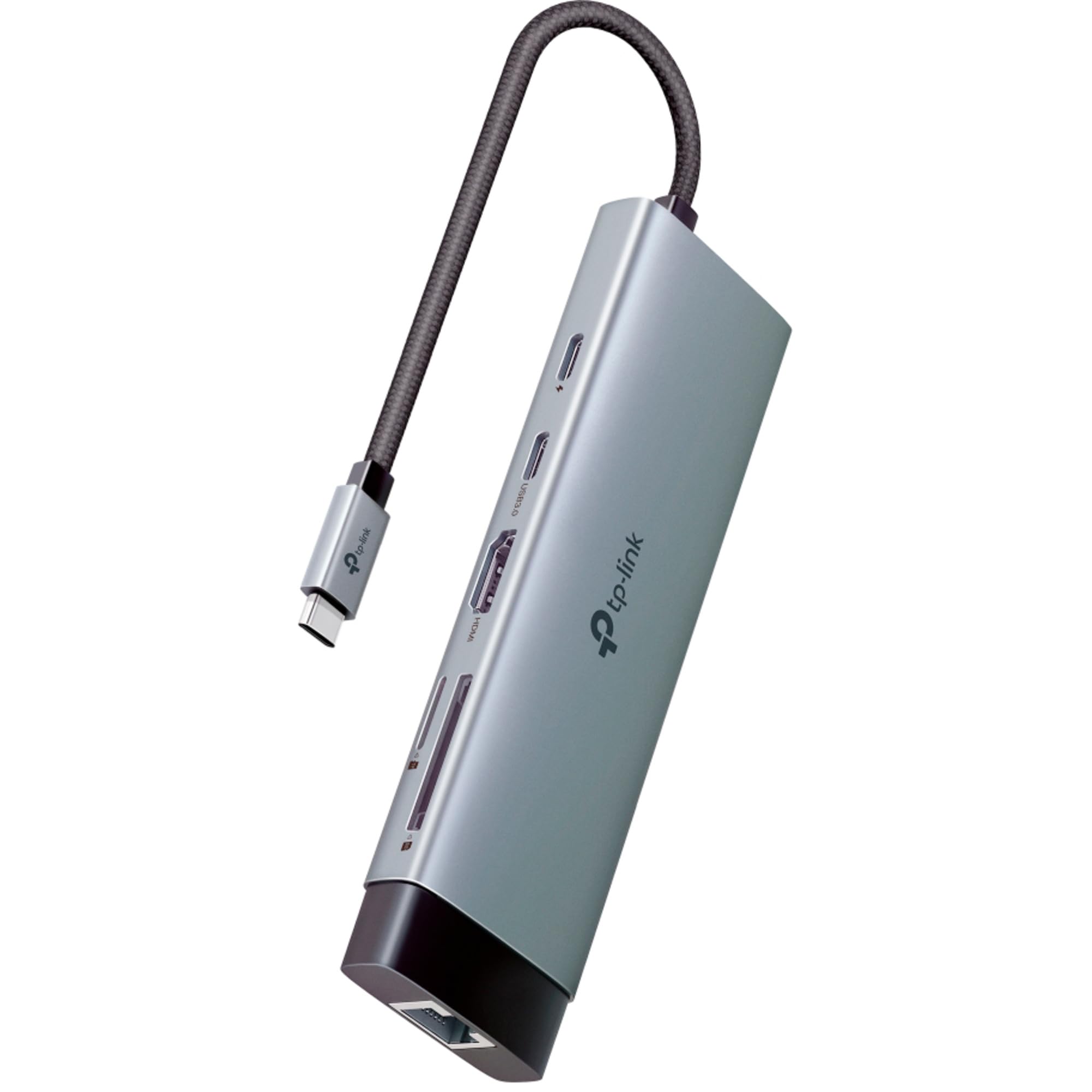 TP-Link Hub USB C HDMI 9-en-1 PD100W, UH9120C | HDMI 4K60, Ethernet, SD, USB 3.0, PD100W, idéal bureau/création de contenu, compatible Windows, Mac et Linux