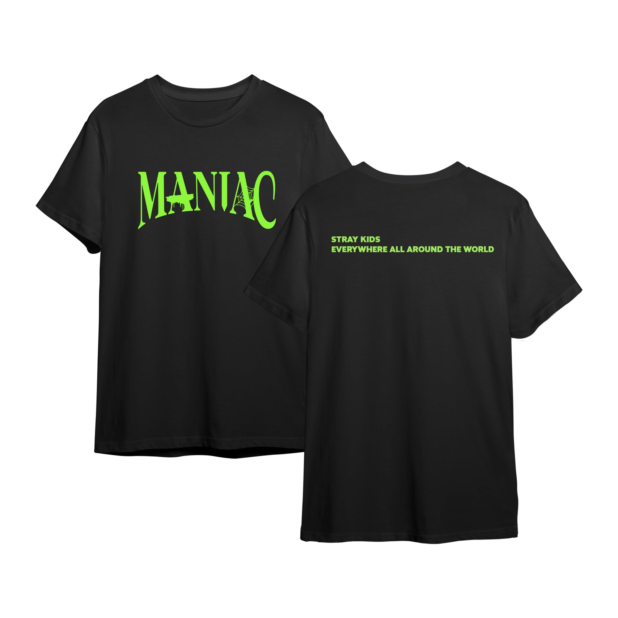 StrayKids Maniac Tour 2022 Crew Neck Printed Regular T-Shirt for Men & Women