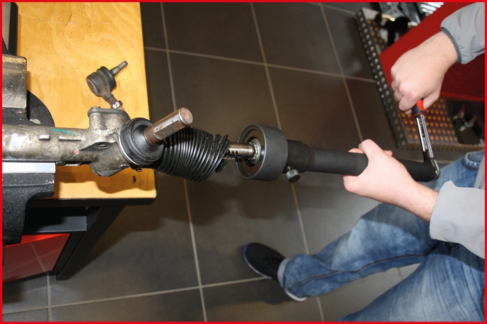 KS Tools 150.1125 Bussola speciale per tiranti sterzo/snodi assiali, 4 pz