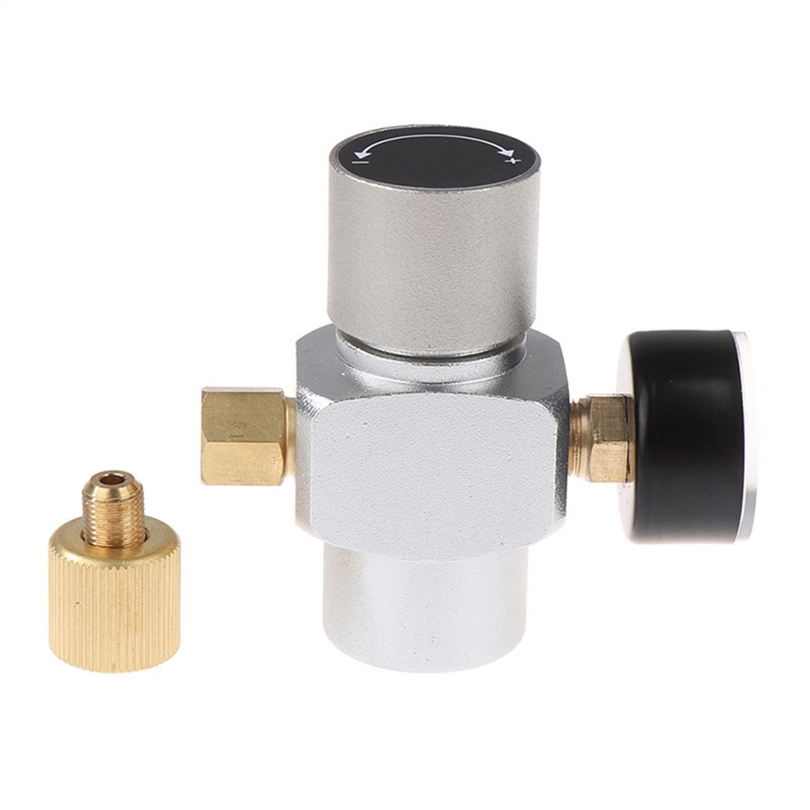 Kit Cerveza Cargador de Co2 de Barril de Cerveza, Mini dispensador portátil de Co2 con desconexión rápida de Bloqueo de Bola Grifos de Barril de Cerveza(B)