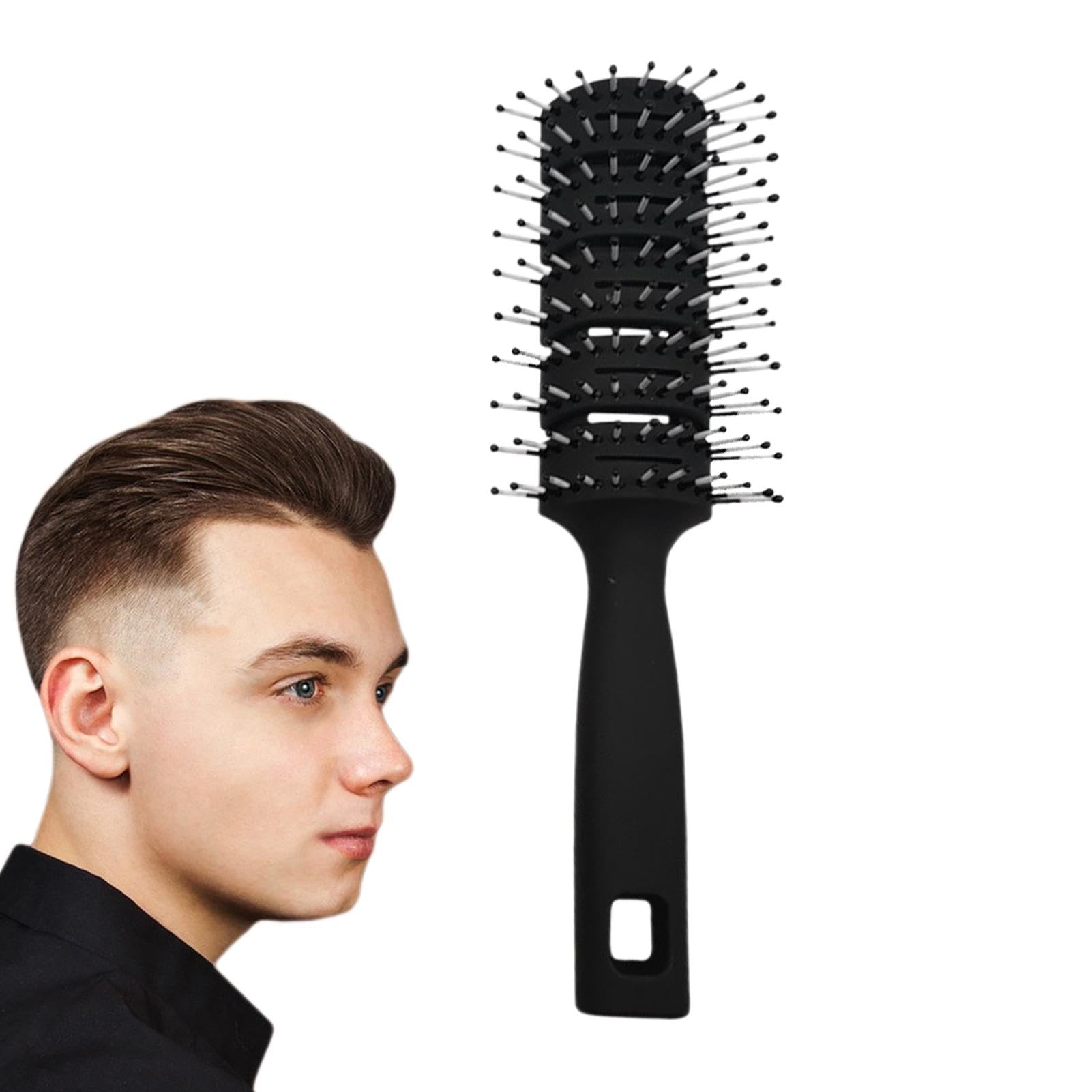 Hair comb - Hair Blow Drying Brush, Hair Comb, Massage Hair Comb, Anti-Static Hairbrush For Men And Women, Ribs Massage Hair Comb, Ergonomic Handle,