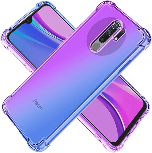 Funda para Redmi Note 8 Pro CasoM1906G7I, funda transparente degradado delgada antiarañazos TPU a prueba de golpes Funda protectora para Xiaomi