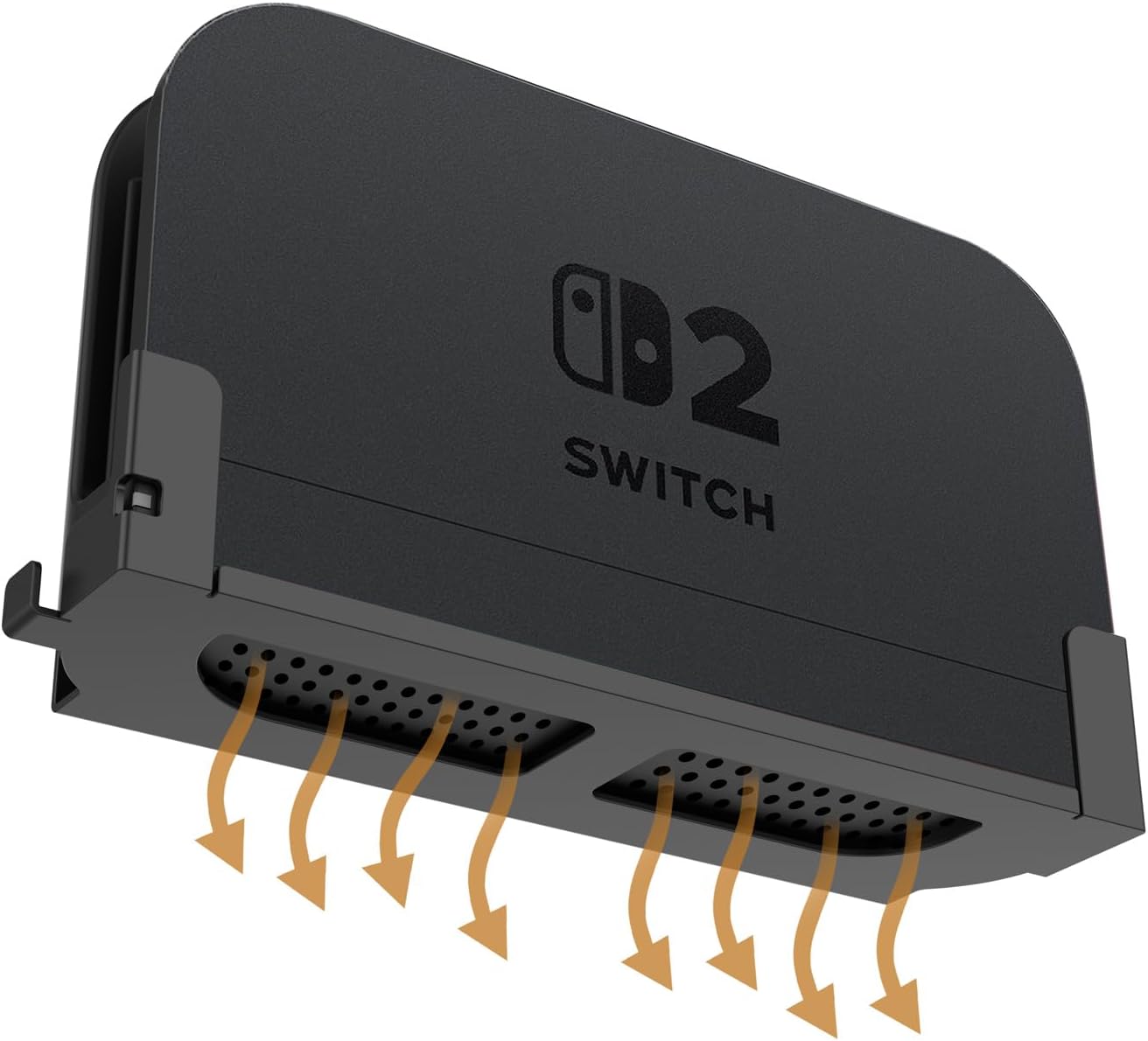 Monzlteck Wall Mount Bracket for Switch 2 Dock, Left Side TV Mount, Metal Construction, Space-Saving Design
