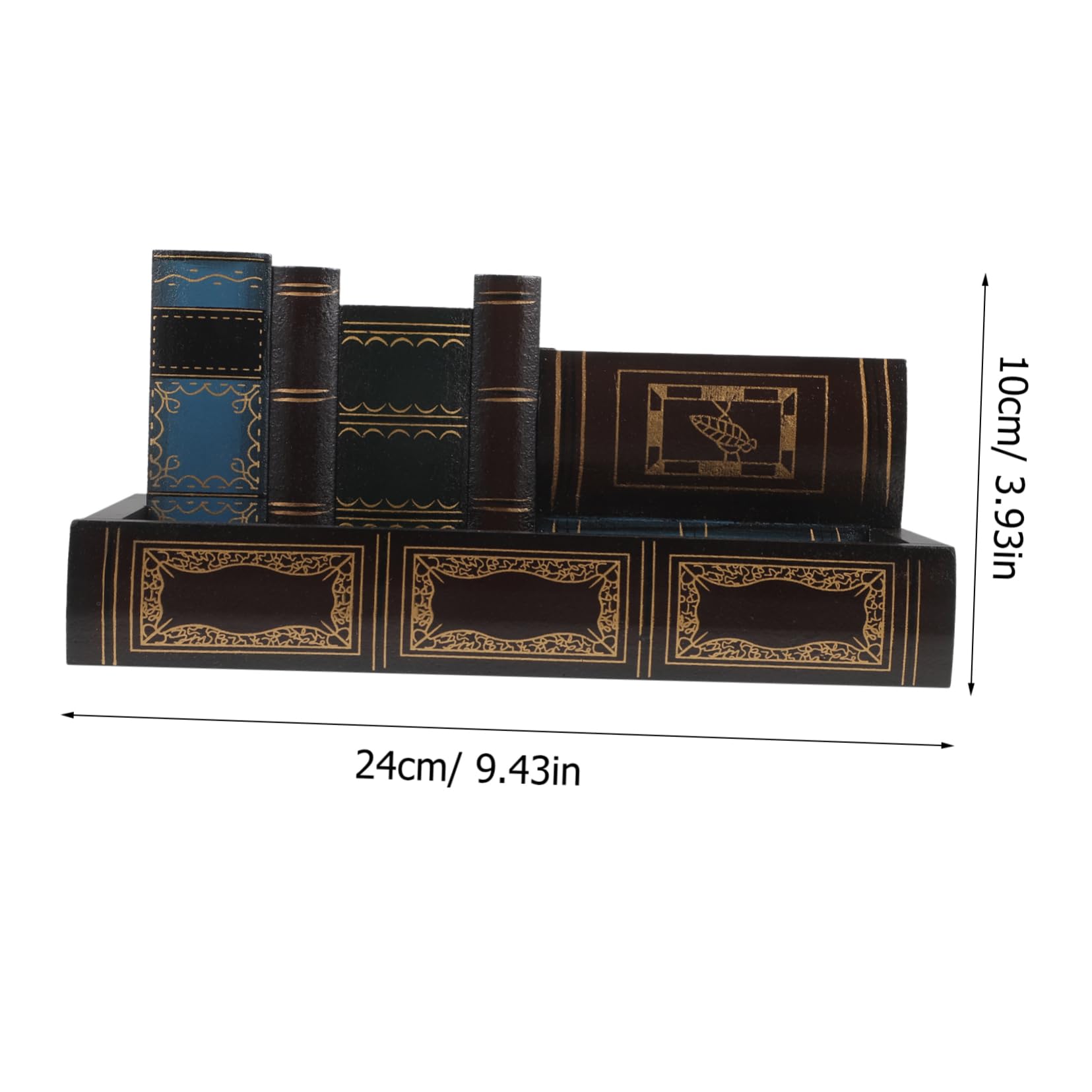 Madera Portalápices Marrón de Oficina Estilo Retro para Escritorio