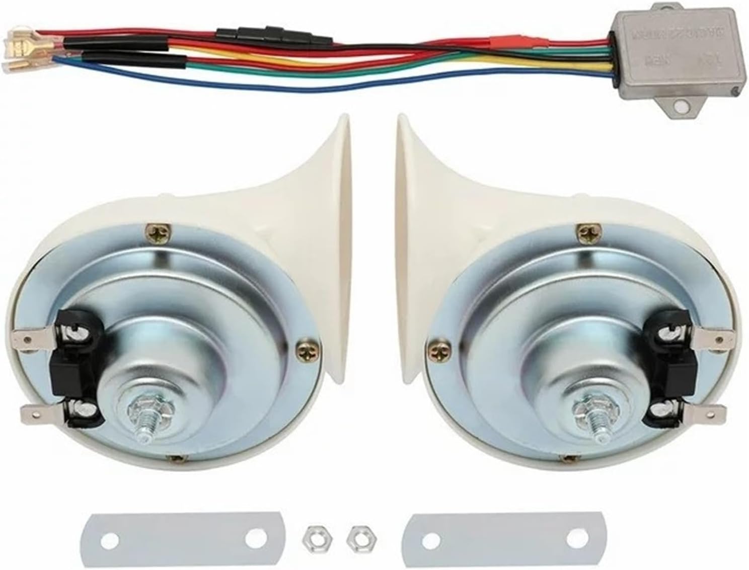 New 12v Treble Universal 300DB Snail Horn Whistle Waterproof Car Electric Horn For Car Motorcycle