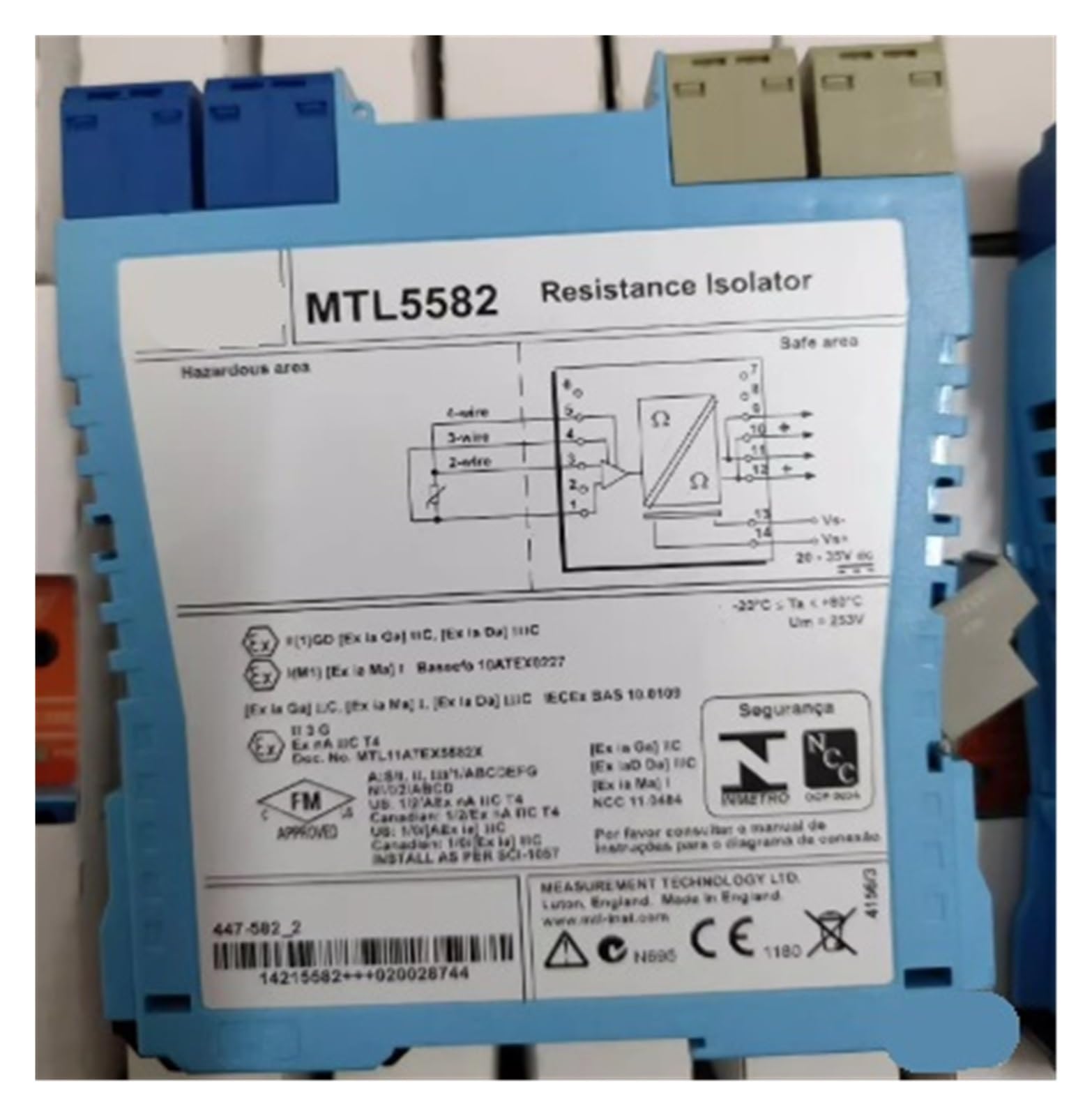 Isolateur de relais MTL5546 rail DIN module de commutation MTL5500