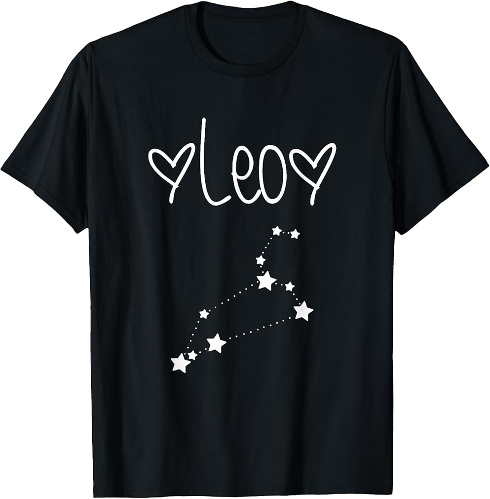 Leo Zodiac Sign Horoscope Astrology July August Birthday T-Shirt