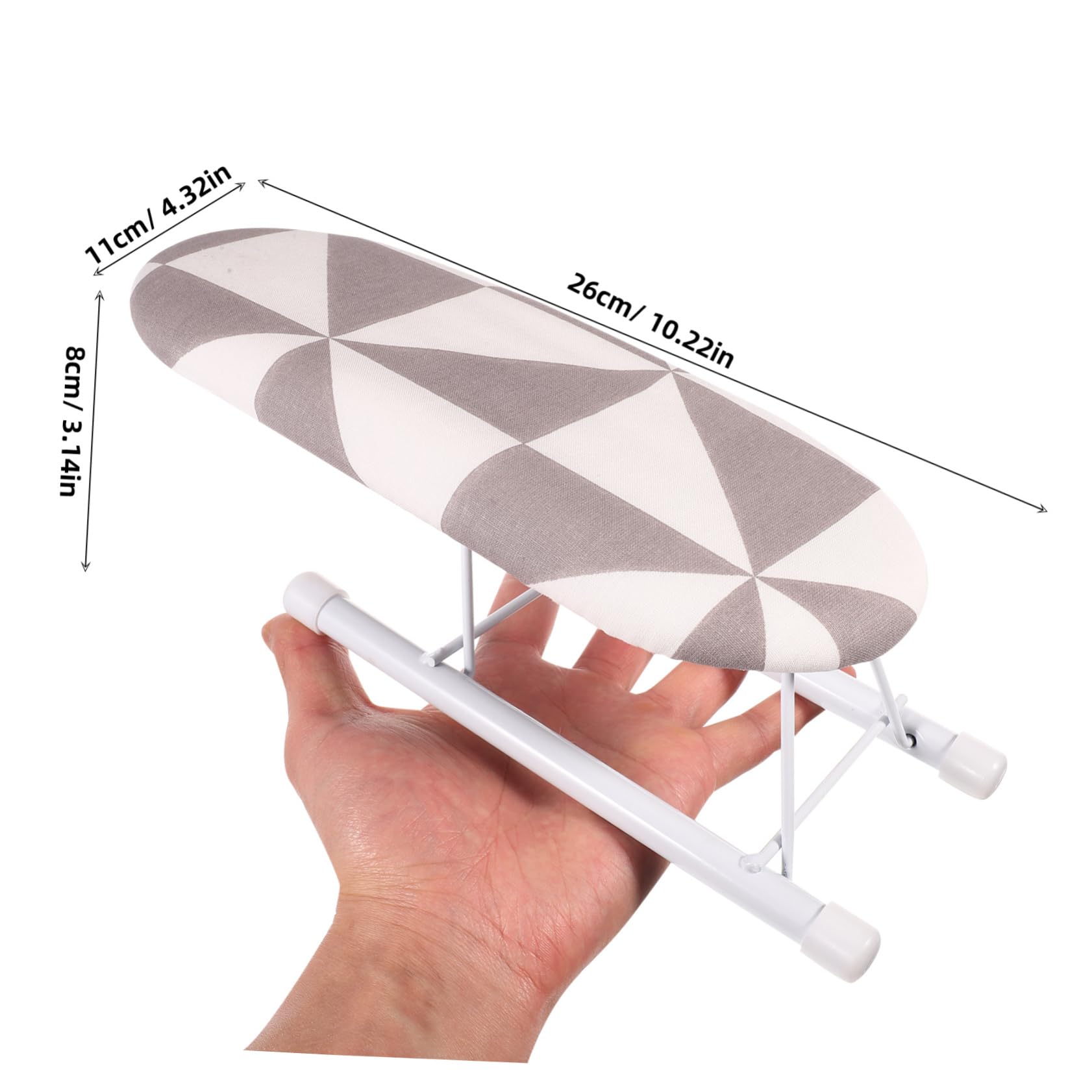 Sosoport 1Pc Mini Folding Ironing Board Compact Ironing Sleeve Rack Portable Ironing Tool for Home Dorm Laundry Multi Purpose Use Convenient Storage