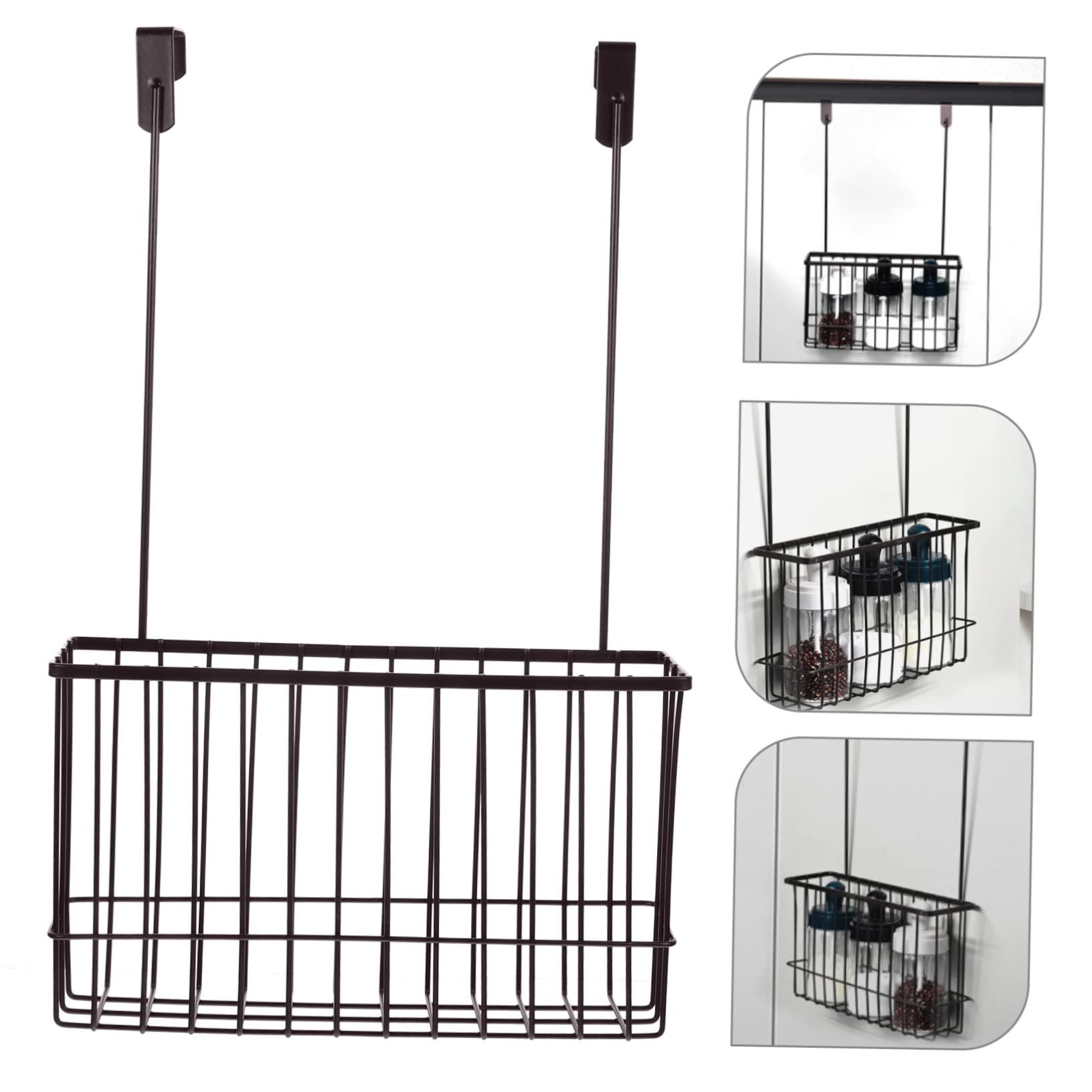 BEBEMOKO over Cabinet Door Storage Organizer Extended Hanging Basket for Kitchen Bathroom for Cutting Boards Bakeware Supplies Space-saving for Home Organization