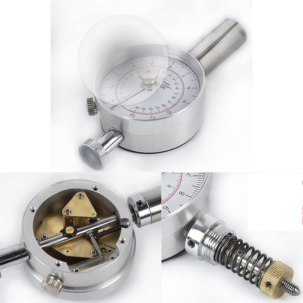 GY-03 Penetrometre fruit, Scléromètre à Fruits pénétromètre de fruit, Testeur de dureté des fruits, pénétromètre de fruit avec 2 têtes de mesure pour inspecter la dureté Maturité des fruits