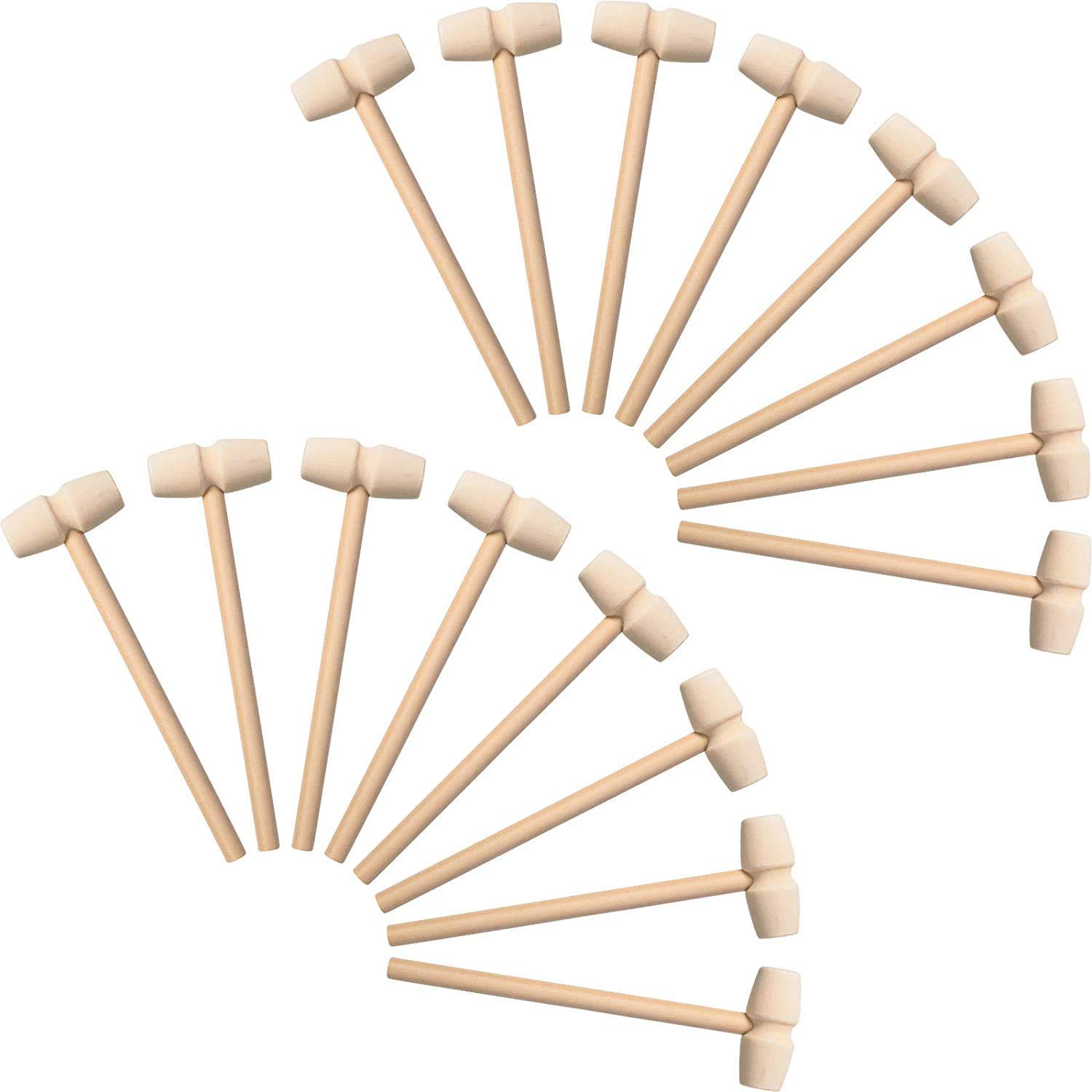 Mini Wooden Hammers Crab Lobster Seafood Hammers Chocolate Beating Hammers (White)