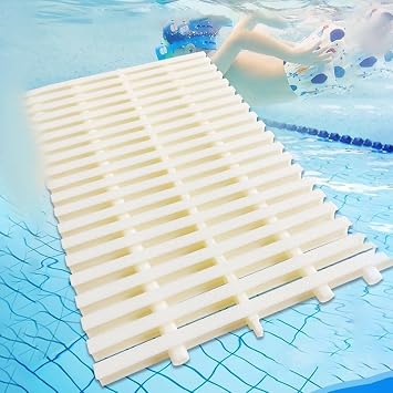 Splicing Swimming Pool Grille, 10M Long Drainage Ditch Cover, Gutter Overflow Grate, Can Be TurnedWhite30CM,1 PCS